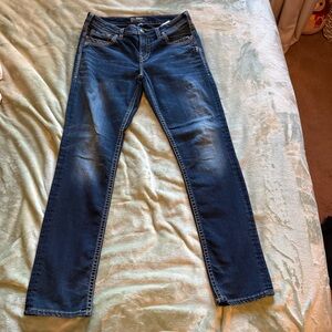 Women’s Suki High Slim Dark Blue Denim Jeans